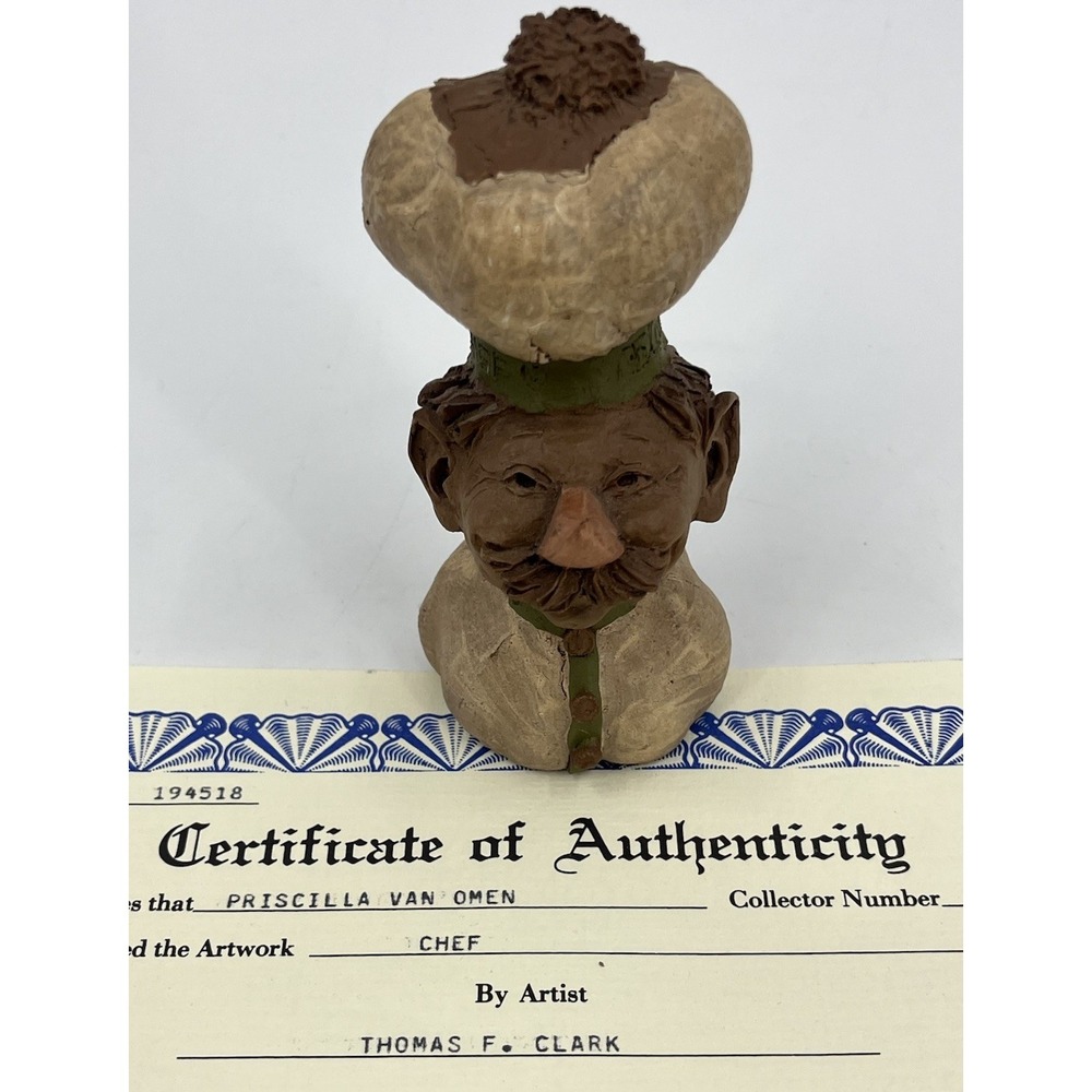 Tom Clark Chef Edition 94 Garlic Gnome with COA 1983 Kitchen Decor